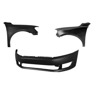 Replace® - 3-Piece (Front Bumper Cover, Driver and Passenger Side Fender) (Platinum Plus)