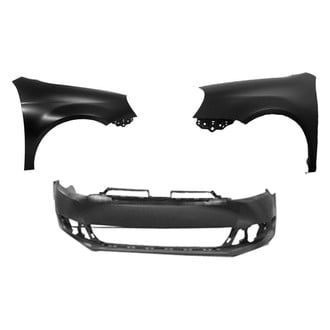 Replace® - 3-Piece (Front Bumper Cover, Driver and Passenger Side Fender) (Platinum Plus)