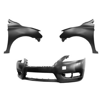 Replace® - 3-Piece (Front Bumper Cover, Driver and Passenger Side Fender) (Platinum Plus)