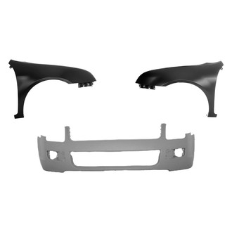 Replace® - 3-Piece (Front Bumper Cover, Driver and Passenger Side Fender) (Platinum Plus)