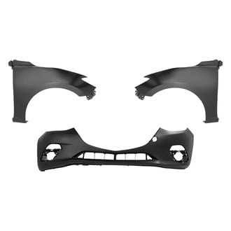 Replace® - 3-Piece (Front Bumper Cover, Driver and Passenger Side Fender) (Platinum Plus)
