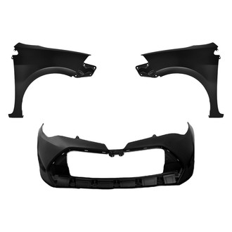 Replace® - 3-Piece (Front Bumper Cover, Driver and Passenger Side Fender) (Platinum Plus)