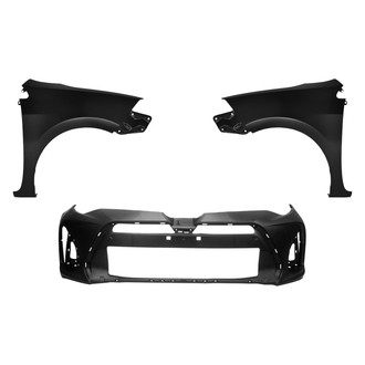 Replace® - 3-Piece (Front Bumper Cover, Driver and Passenger Side Fender) (Platinum Plus)