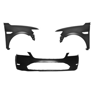Replace® - 3-Piece (Front Bumper Cover, Driver and Passenger Side Fender) (Platinum Plus)