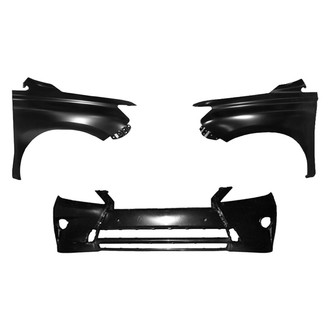 Replace® - 3-Piece (Front Bumper Cover, Driver and Passenger Side Fender) (Platinum Plus)