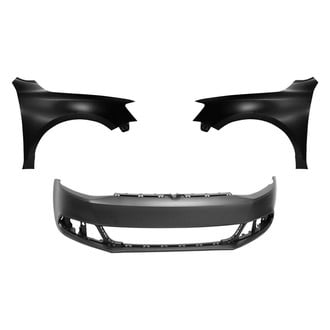 Replace® - 3-Piece (Front Bumper Cover, Driver and Passenger Side Fender) (Platinum Plus)