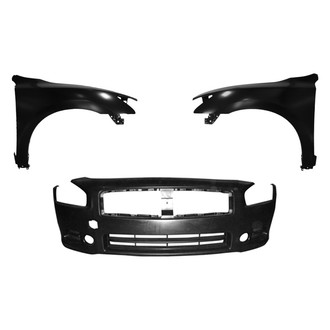 Replace® - 3-Piece (Front Bumper Cover, Driver and Passenger Side Fender) (Platinum Plus)
