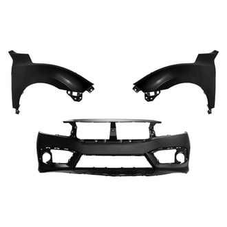 Replace® - 3-Piece (Front Bumper Cover, Driver and Passenger Side Fender) (Platinum Plus)