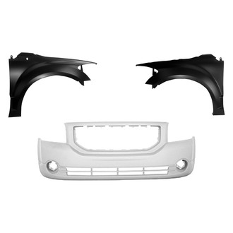 Replace® - 3-Piece (Front Bumper Cover, Driver and Passenger Side Fender) (Platinum Plus)