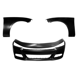 Replace® - 3-Piece (Front Bumper Cover, Driver and Passenger Side Fender) (Platinum Plus)