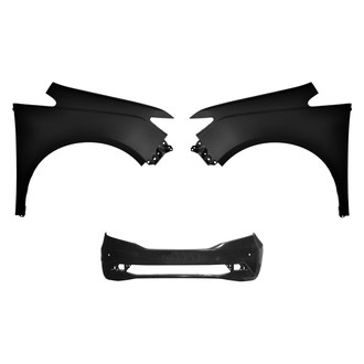Replace® - 3-Piece (Front Bumper Cover, Driver and Passenger Side Fender) (Platinum Plus)