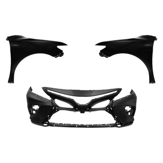 Replace® - 3-Piece (Front Bumper Cover, Driver and Passenger Side Fender) (Platinum Plus)