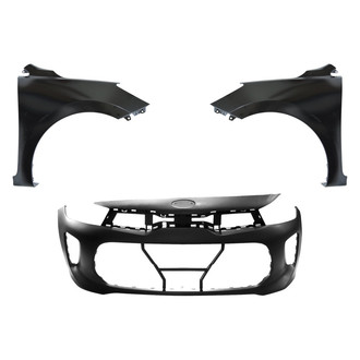 Replace® - 3-Piece (Front Bumper Cover, Driver and Passenger Side Fender) (Brand New OE)