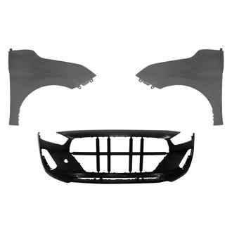 Replace® - 3-Piece (Front Bumper Cover, Driver and Passenger Side Fender) (Brand New OE)