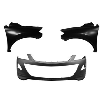 Replace® - 3-Piece (Front Bumper Cover, Driver and Passenger Side Fender) (Brand New OE)