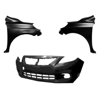 Replace® - 3-Piece (Front Bumper Cover, Driver and Passenger Side Fender) (Brand New OE)