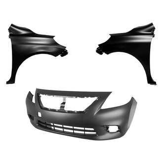 Replace® - 3-Piece (Front Bumper Cover, Driver and Passenger Side Fender) (Brand New OE)