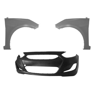 Replace® - 3-Piece (Front Bumper Cover, Driver and Passenger Side Fender) (Brand New OE)