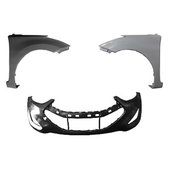 Replace® - 3-Piece (Front Bumper Cover, Driver and Passenger Side Fender) (Brand New OE)