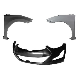 Replace® - 3-Piece (Front Bumper Cover, Driver and Passenger Side Fender) (Brand New OE)