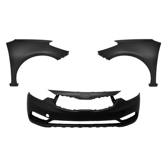 Replace® - 3-Piece (Front Bumper Cover, Driver and Passenger Side Fender) (Brand New OE)