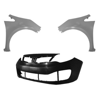 Replace® - 3-Piece (Front Bumper Cover, Driver and Passenger Side Fender) (Brand New OE)