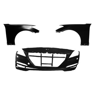 Replace® - 3-Piece (Front Bumper Cover, Driver and Passenger Side Fender) (Brand New OE)