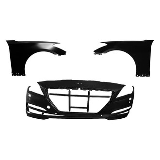 Replace® - 3-Piece (Front Bumper Cover, Driver and Passenger Side Fender) (Brand New OE)