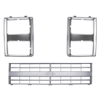 Replace® - 3-Piece (Grille, Driver and Passenger Side Headlight Bezel) (Standard Line)