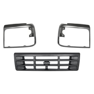 Replace® - 3-Piece (Center Grille, Driver and Passenger Side Headlight Bezel) (Standard Line)