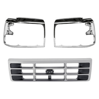 Replace® - 3-Piece (Grille, Driver and Passenger Side Headlight Bezel) (Standard Line)