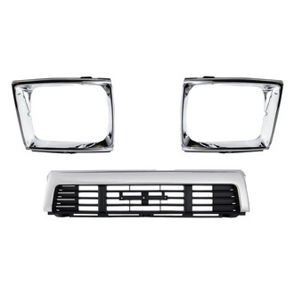 Replace® - 3-Piece (Grille, Driver and Passenger Side Headlight Bezel) (Standard Line)