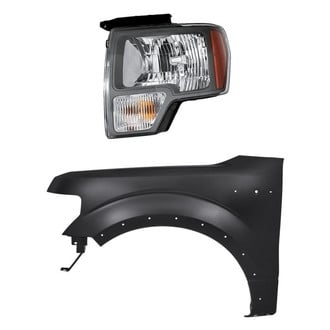 Replace® BNDL-264457 - 2-Piece Kit (Driver Side Headlight, Front Driver Side Fender) (Standard Line)