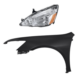 Replace® - 2-Piece Kit (Driver Side Headlight, Front Driver Side Fender) (CAPA Certified)