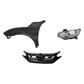 Replace® - 3-Piece Kit (Driver Side Headlight, Grille, Front Driver Side Fender) (Standard Line)