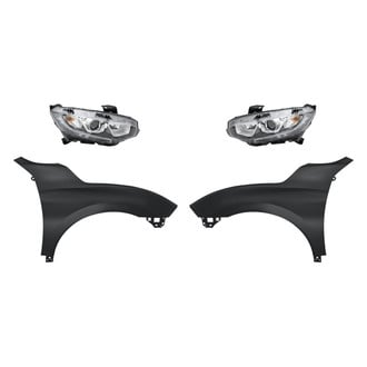 Replace® - 4-Piece Kit (Driver and Passenger Side Headlights, Driver and Passenger Side Fenders) (Standard Line)