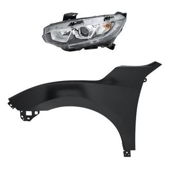 Replace® - 2-Piece Kit (Driver Side Headlight, Front Driver Side Fender) (Standard Line)
