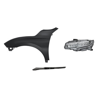 Replace® - 3-Piece Kit (Driver Side Headlight, Driver Side Grille Molding, Front Driver Side Fender) (Standard Line)