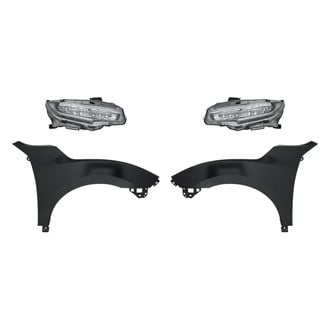 Replace® - 4-Piece Kit (Driver and Passenger Side Headlights, Driver and Passenger Side Fenders) (Standard Line)
