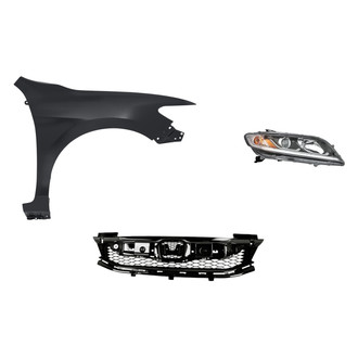 Replace® - 3-Piece Kit (Passenger Side Headlight, Grille, Front Passenger Side Fender)