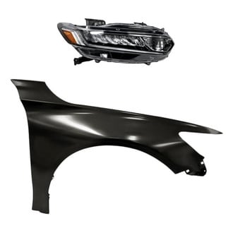 Replace® - 2-Piece Kit (Passenger Side Headlight, Front Passenger Side Fender) (Standard Line)