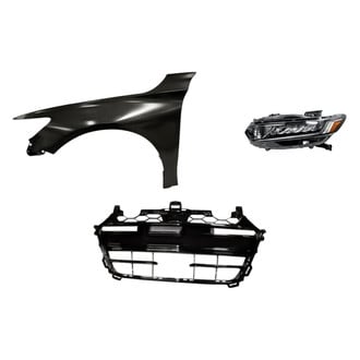 Replace® - 3-Piece Kit (Driver Side Headlight, Grille, Front Driver Side Fender) (Standard Line)