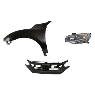 Replace® - 3-Piece Kit (Driver Side Headlight, Grille, Front Driver Side Fender) (Standard Line)