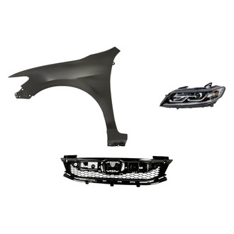 Replace® - 3-Piece Kit (Driver Side Headlight, Grille, Front Driver Side Fender) (CAPA Certified)