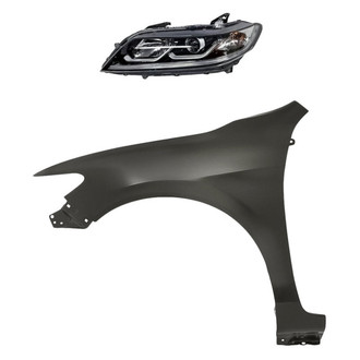 Replace® - 2-Piece Kit (Driver Side Headlight, Front Driver Side Fender) (CAPA Certified)
