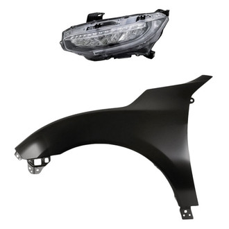 Replace® - 2-Piece Kit (Driver Side Headlight, Front Driver Side Fender) (Standard Line)
