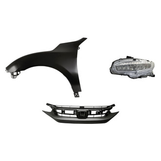 Replace® - 3-Piece Kit (Driver Side Headlight, Grille, Front Driver Side Fender) (Standard Line)
