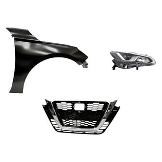 Replace® - 3-Piece Kit (Passenger Side Headlight, Grille, Front Passenger Side Fender) (Standard Line)