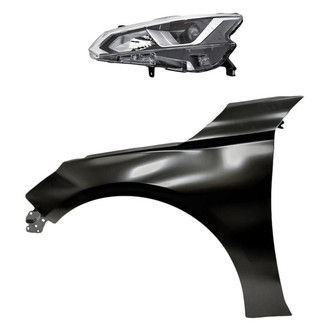 Replace® - 2-Piece Kit (Driver Side Headlight, Front Driver Side Fender) (Standard Line)