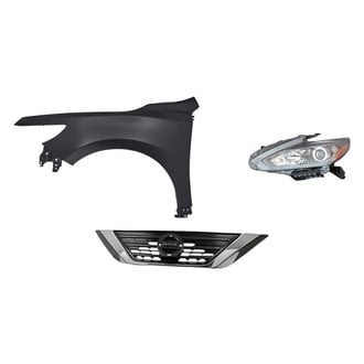 Replace® - 3-Piece Kit (Driver Side Headlight, Grille, Front Driver Side Fender) (Standard Line)